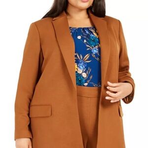 Calvin Klein Tan Blazer Professional Suit Jacket